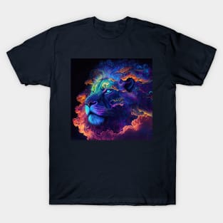 Lion - Cosmic Clouds Series T-Shirt